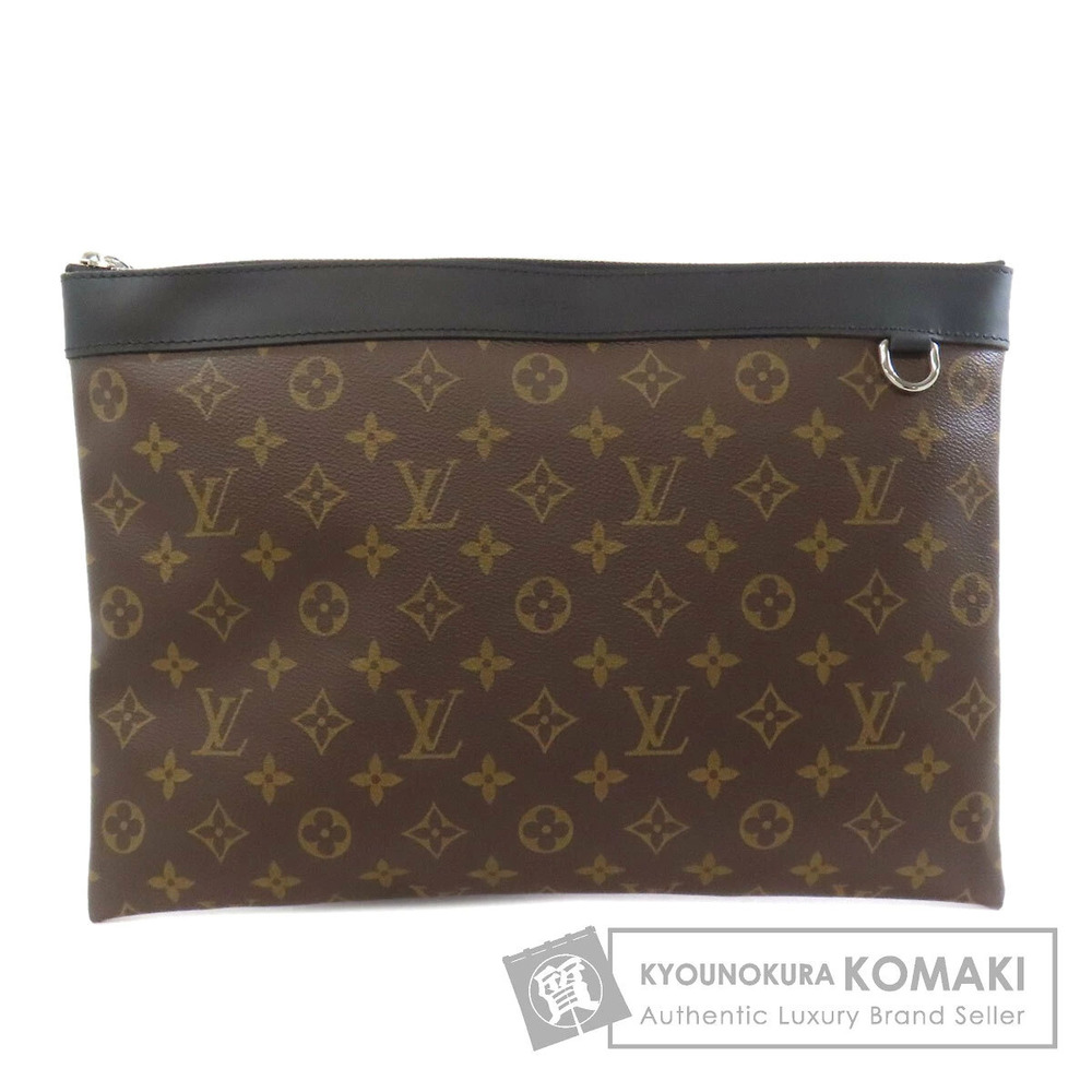 Louis Vuitton Pochette Discovery Clutch Bag Monogram Canvas Macassar Brown